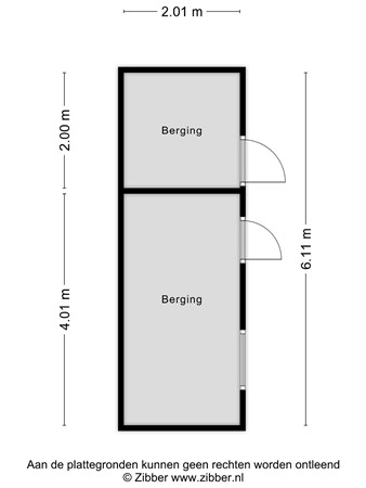 Floorplan - Albinonistraat 41, 5283 KL Boxtel